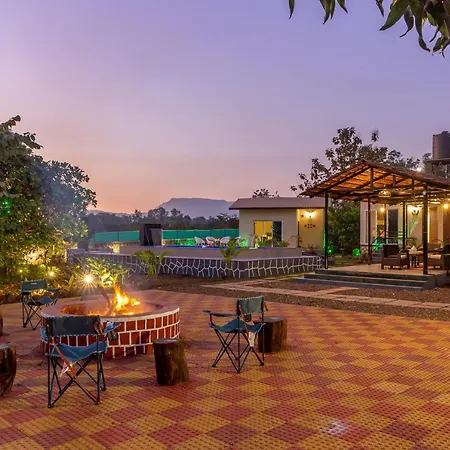 Saffronstays Apricus Farm - 4Bhk Veg Estate With Pool, Yoga & Garden-2